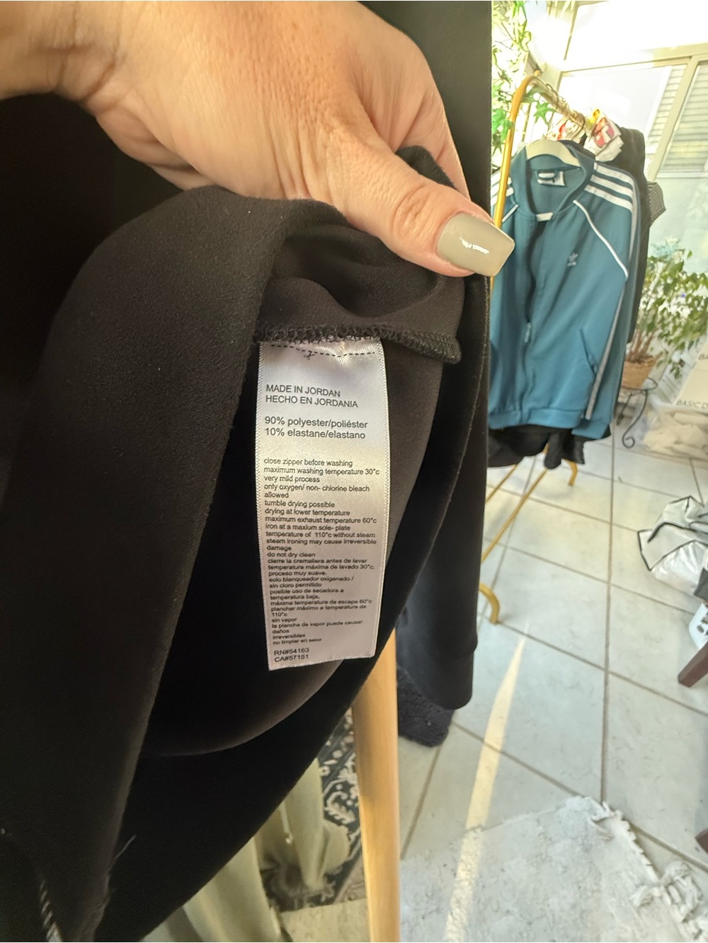 DKNY Jeans Black Zip-Up Hoodie with Front Pockets - Picture 3 of 4